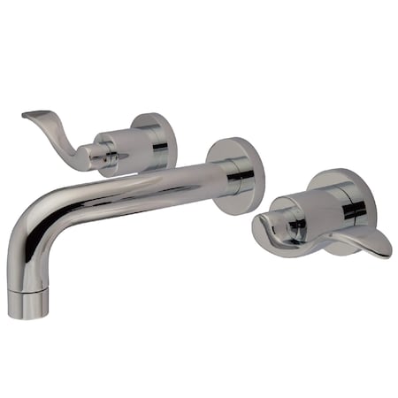 Nuwave KS8121DFL 2-Handle Wall Mount Bathroom Faucet KS8121DFL
